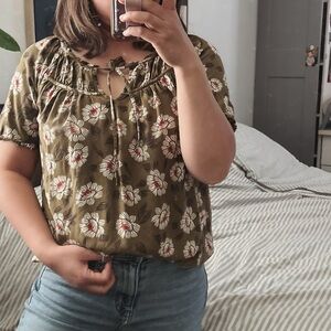 DIP Loose Fit Boho Blouse. S
